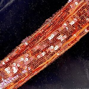 Pink Sequin Tie Belt